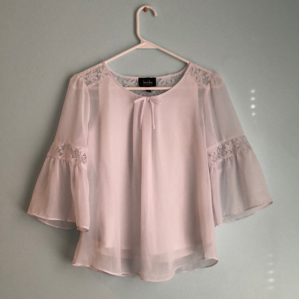 white lace and thin material blouse